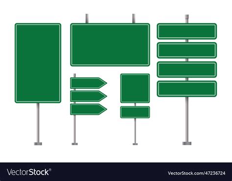 Road street board sign isolated highway Royalty Free Vector