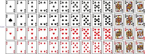 Standard 52 Deck of Playing Cards | Printable playing cards, Playing card deck, Deck of cards