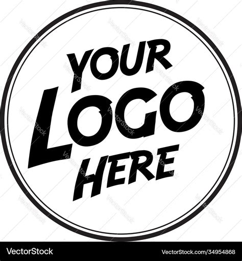 Your logo here placeholder symbol Royalty Free Vector Image