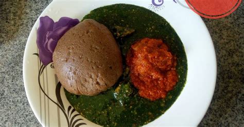 Amala and ewedu soup! Recipe by Andrea💛(Delish Cuisine) - Cookpad