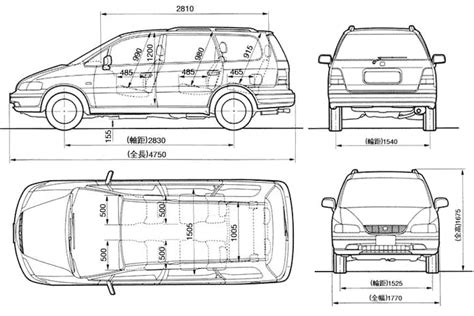 Dimensions of honda odyssey 2005