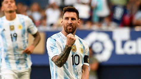 Lionel Messi scores all five goals as Argentina thrash Estonia in an international friendly in ...