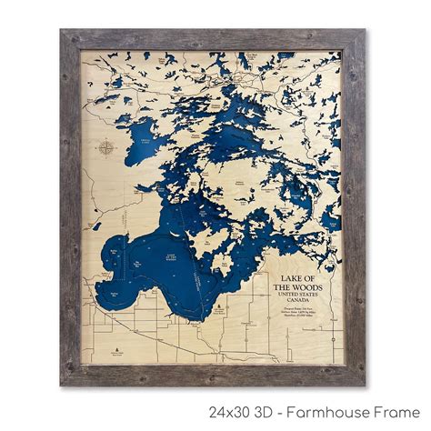 Lake of the Woods Map | Wooden Maps | thirtyAXIS