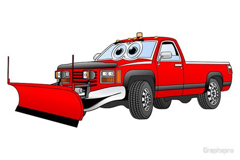 snow plow cartoon clipart - Clipground