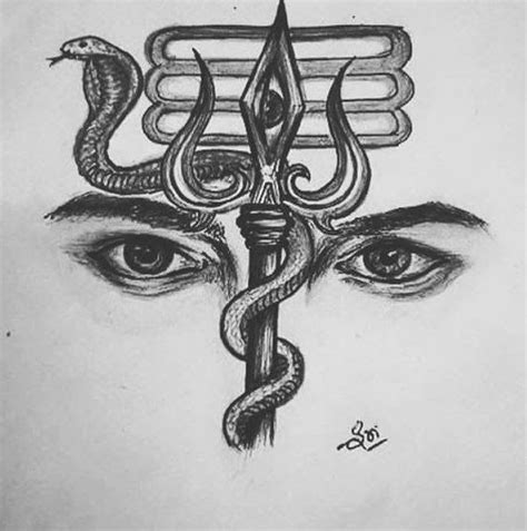 Tattoo Trishul Tattoo Shiva Drawing Art - pic-napkin