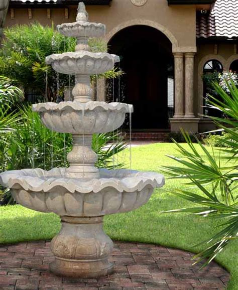 front yard fountain designs