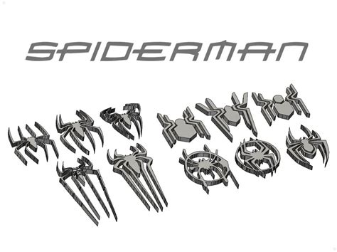 Spider-Man Logo History (+DXF) by Referentiel | Download free STL model | Printables.com