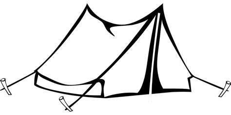 Camping Tent Drawing · Free vector graphic on Pixabay