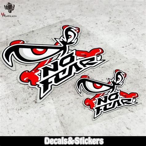 NO.LN057 NO FEAR Car modification Eye sticker 3M Reflective Stickers MOTO GP Car Sticker Decals ...