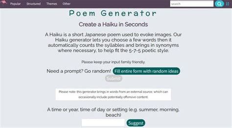 13 Best Haiku Poem Generators