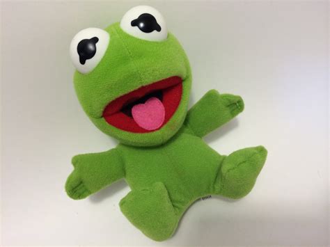 Vintage Baby KERMIT THE FROG Baby Muppets plush toy by ThePantages