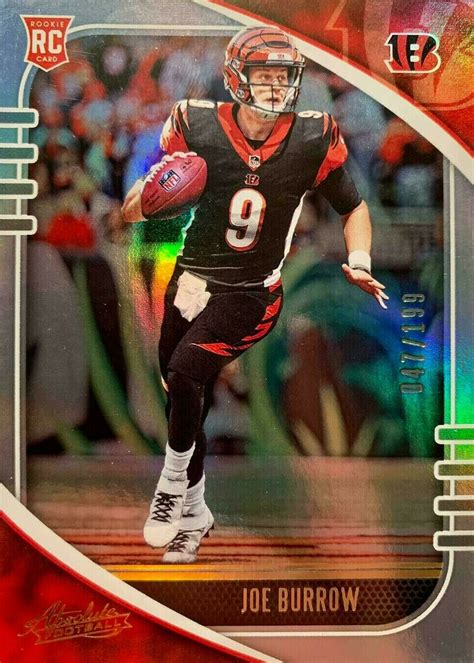 Joe Burrow Rookie Cards Checklist NFL Football