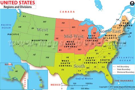 US Regions Map