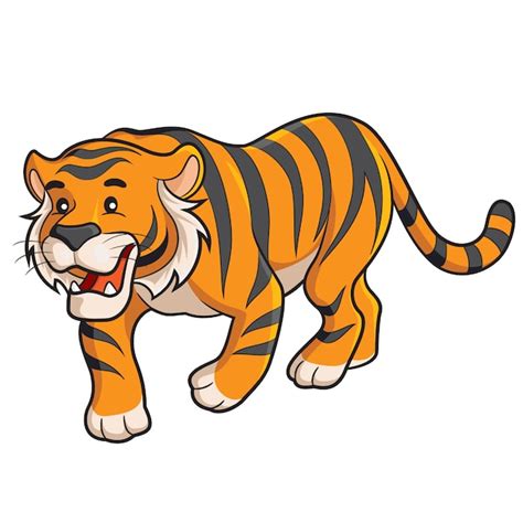 Premium Vector | Tiger cartoon