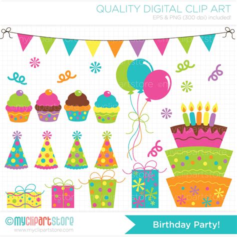 birthday party clip art - Clip Art Library