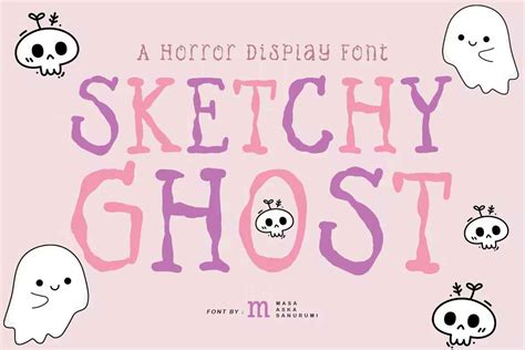 Sketchy Ghost Halloween Font - Dfonts