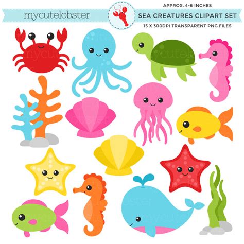 Free Cliparts Sea Creatures, Download Free Cliparts Sea Creatures png images, Free ClipArts on ...