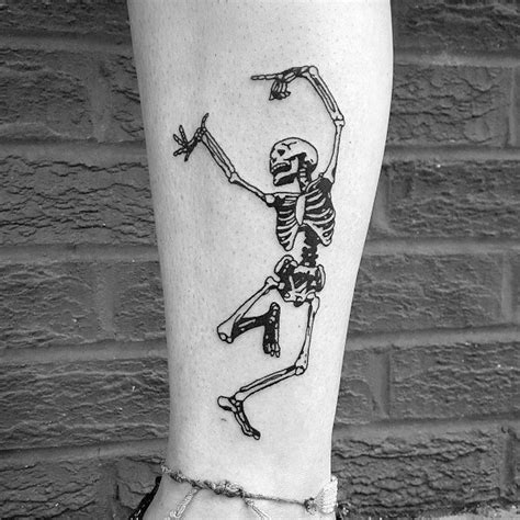 50 Cool Dancing Skeleton Tattoo Ideas for Men