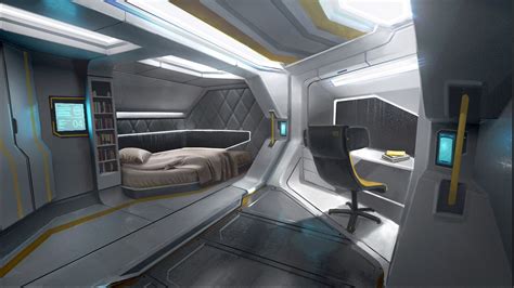 Oleg_ Ovigon | Spaceship interior, Sci fi spaceships, Futuristic interior