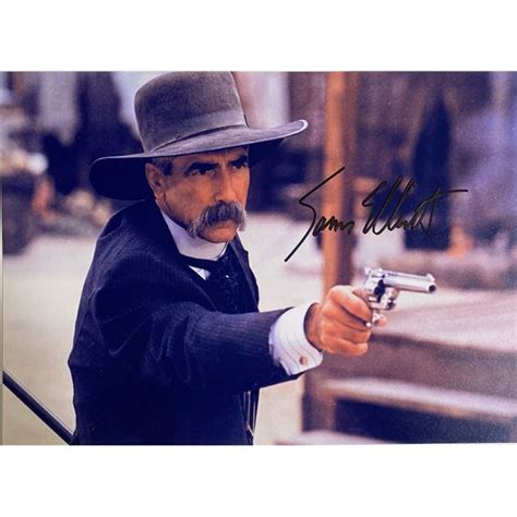 Autograph Signed Tombstone Sam Elliott Photo