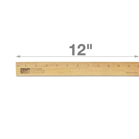 Ruler 12" Wood – Humacao School Supply