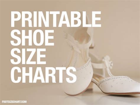 Printable Shoe Size Chart » Download & Print PDF