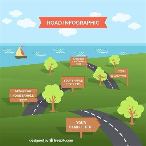 Road infographic template | Stock Images Page | Everypixel