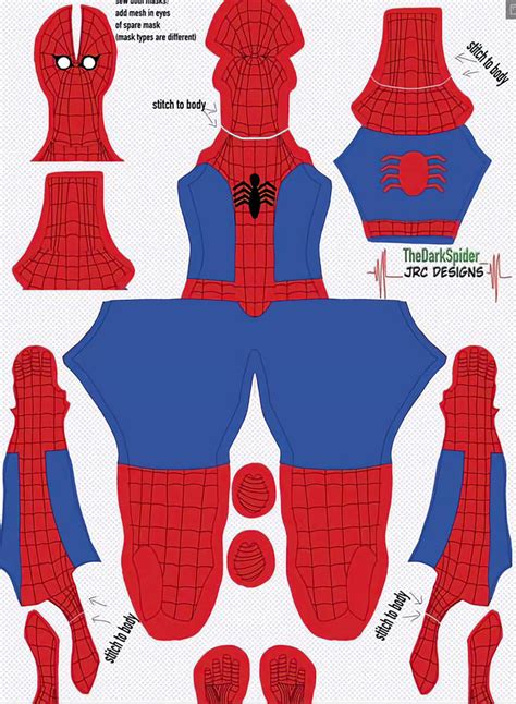 Burtonverse spiderman suit template by gavin53zan on DeviantArt