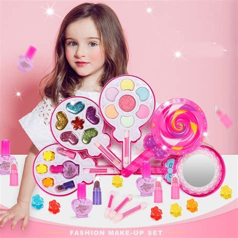 Kids Pretend Makeup 32 pcs l Complete Makeup Set for Kids – Balma Home