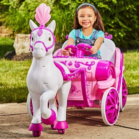 Disney Princess Royal Horse and Carriage Girls 6V Ride-On Toy by Huffy - Walmart.com - Walmart.com