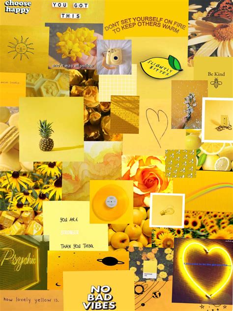 Yellow Cute Aesthetic Teenage Wallpaper - mypaperbleeds