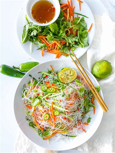 Quick and Easy Vietnamese Noodle Salad with Tangy Dressing - Drive Me Hungry