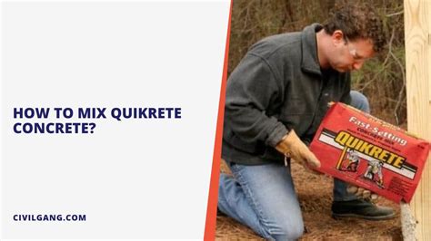 All About Mix Quikrete Concrete | How To Mix Quikrete Concrete | Tools ...