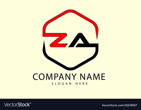 Za logo Royalty Free Vector Image - VectorStock