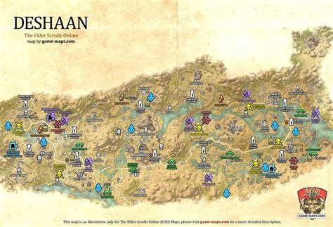 Deshaan Map | Elder scrolls online, Elder scrolls, Elder scrolls map