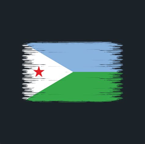 Djibouti Flag Brush Strokes. National Flag 6645313 Vector Art at Vecteezy