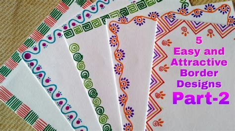 Easy Handmade Easy Simple Border Design For Project - bmp-extra