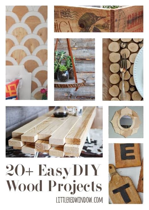 20 Easy DIY Wood Projects - Little Red Window