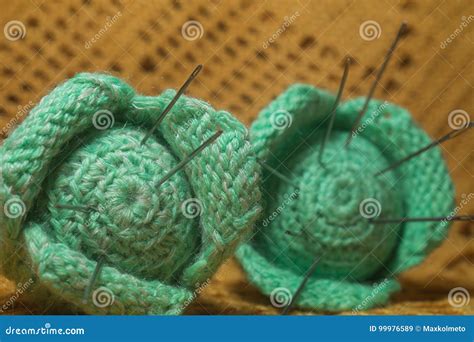 Handmade Knitted Blanket Texture Background Stock Image - Image of ...