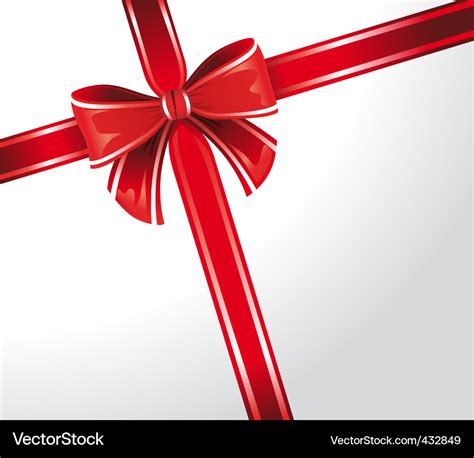 Gift wrap ribbon Royalty Free Vector Image - VectorStock