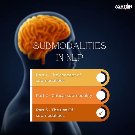 SUBMODALITIES in NLP - Part 3: The use of submodalities