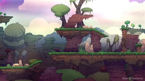 Side scroller platformer level art - YouTube