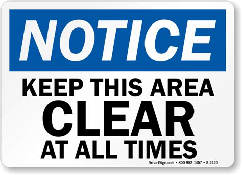 Keep Clear Signs - MySafetySign.com