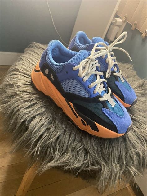 yeezy 700 bright blue | Girly shoes, Yeezy 700, Yeezy