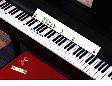 Music Alphabet Stickers for Piano Keys Beginning Piano Very Young ...