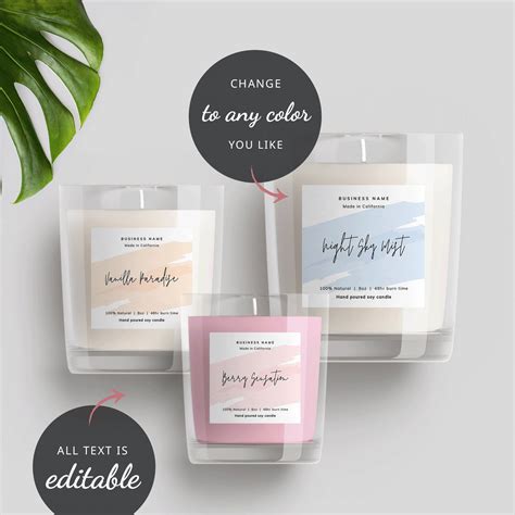 Candle Labels Printable