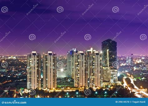 Jakarta skyline stock photo. Image of commercial, corporate - 29614570