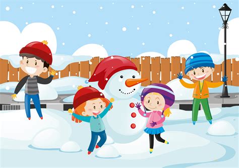 Kids Playing In Snow Clipart Clip Art | Images and Photos finder