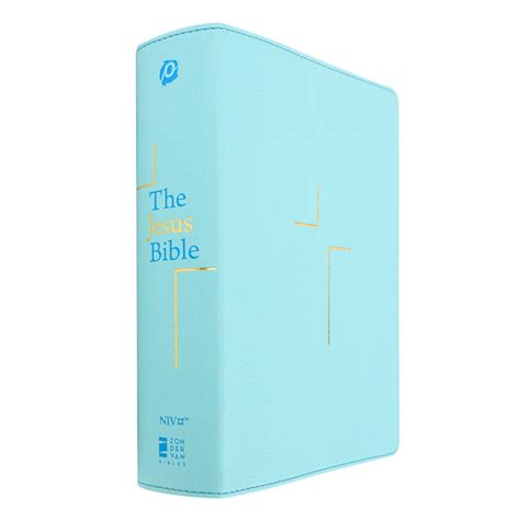 NIV The Jesus Bible, Imitation Leather, Baby Blue | Mardel | 9780310452256