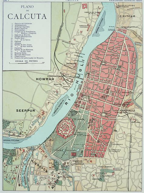 Calcutta City Map